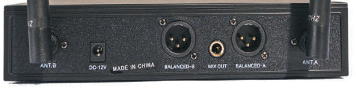Prophonic FUP-209 UHF Micrófono inalámbrico doble de mano metálico con maletín