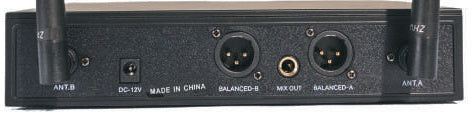 Prophonic FUP-207 UHF Micrófono inalámbrico doble de mano metálico con maletín