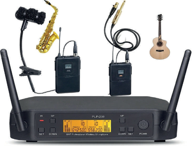 Prophonic FUP-208 BP UHF Sistema inalámbrico para guitarra y saxofón con 2 body pack