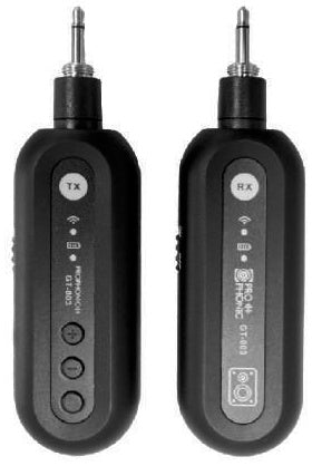Prophonic GT-003 Sistema inalámbrico para instrumento 2,4 GHz con convertidores