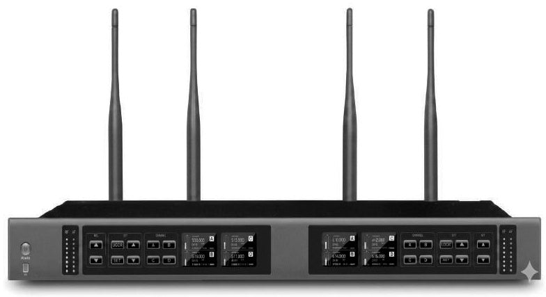 Prophonic FH-8002 UHF Sistema de 8 micrófonos inalámbricos de mesa para reuniones