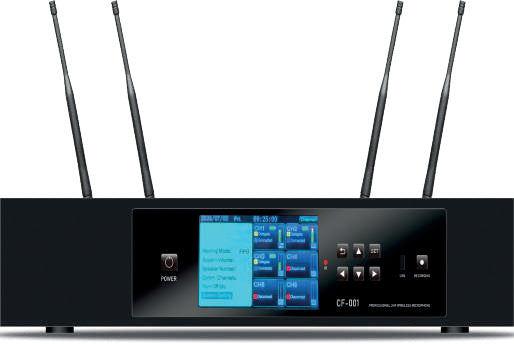 Prophonic CF-001D UHF Sistema de conferencia inalámbrico 6 canales con grabación USB