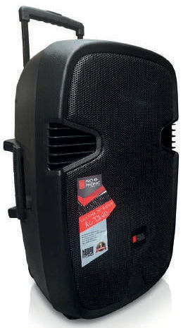 Prophonic PRO-BAT12 MIC Cabina recargable 12 pulgadas con 2 micrófonos inalámbricos 1200 W