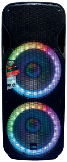Prophonic PRO-215A CON LUZ Cabina activa doble 15 pulgadas 3 vías luces RGB 4500 W