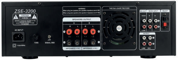 Prophonic ZSE-3200 Amplificador de sonido 8 transistores 3200 W ecualizador 7 bandas