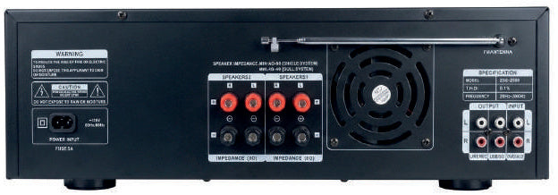 Prophonic ZSE-2500 Amplificador de sonido 4 entradas de micrófono 2500 W