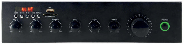 Prophonic PA-30MBT Amplificador ambiental línea 70/100 V con talkover