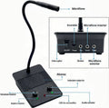 Prophonic CK005 Intercomunicador de ventanilla bidireccional doble vía 3W cuello de ganso 30 cm