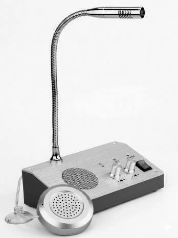 Prophonic RL-9909 Intercomunicador de ventanilla bidireccional doble vía aluminio 3W