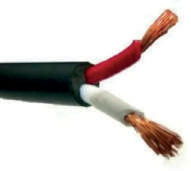 Prophonic ZSE-2X12 Cable encauchetado para audio monofónico negro rollo 100 m