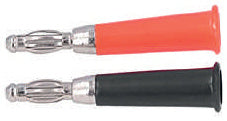 Prophonic YG20001 RMB Conector banana macho 4,5 cm negro y rojo