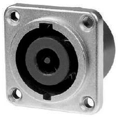 Prophonic CY3072 Jack Speakon metálico 8 polos para chasis con seguro metálico